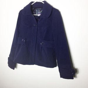 Jack BB Dakota Blue Pea Coat Jacket